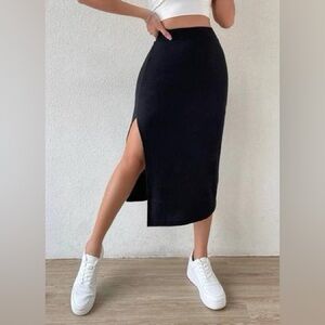 7 for all mankind slit pencil skirt